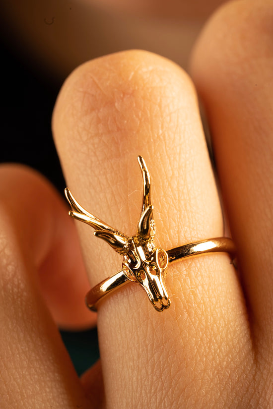 Deer Ring, Gothic Ring