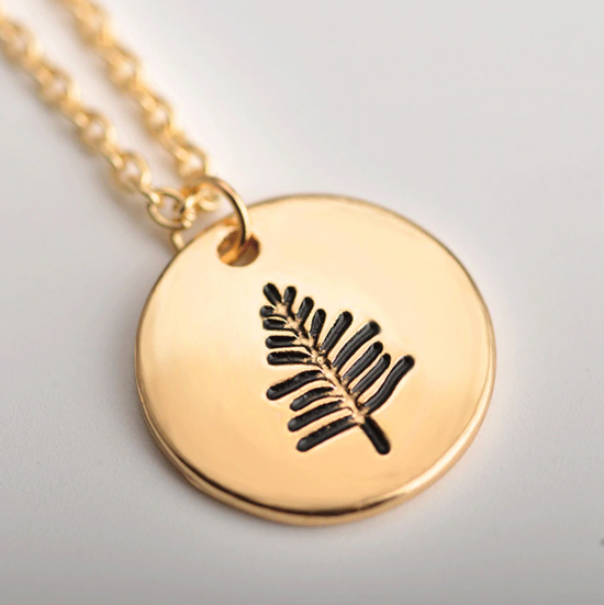 Pine Tree Golden Necklace