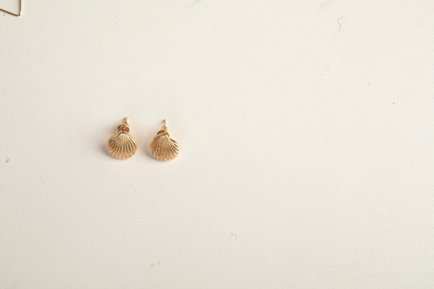 Gold Seashell Earrings