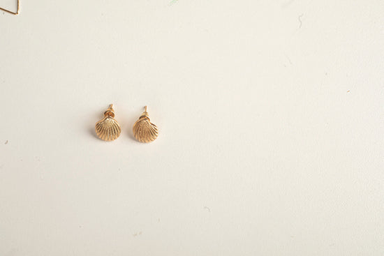 Gold Seashell Earrings