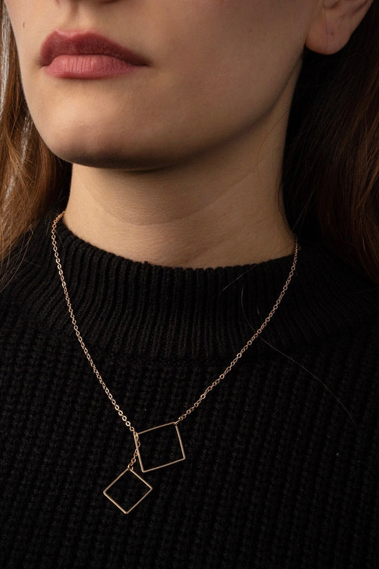 Eternity Square Necklace,