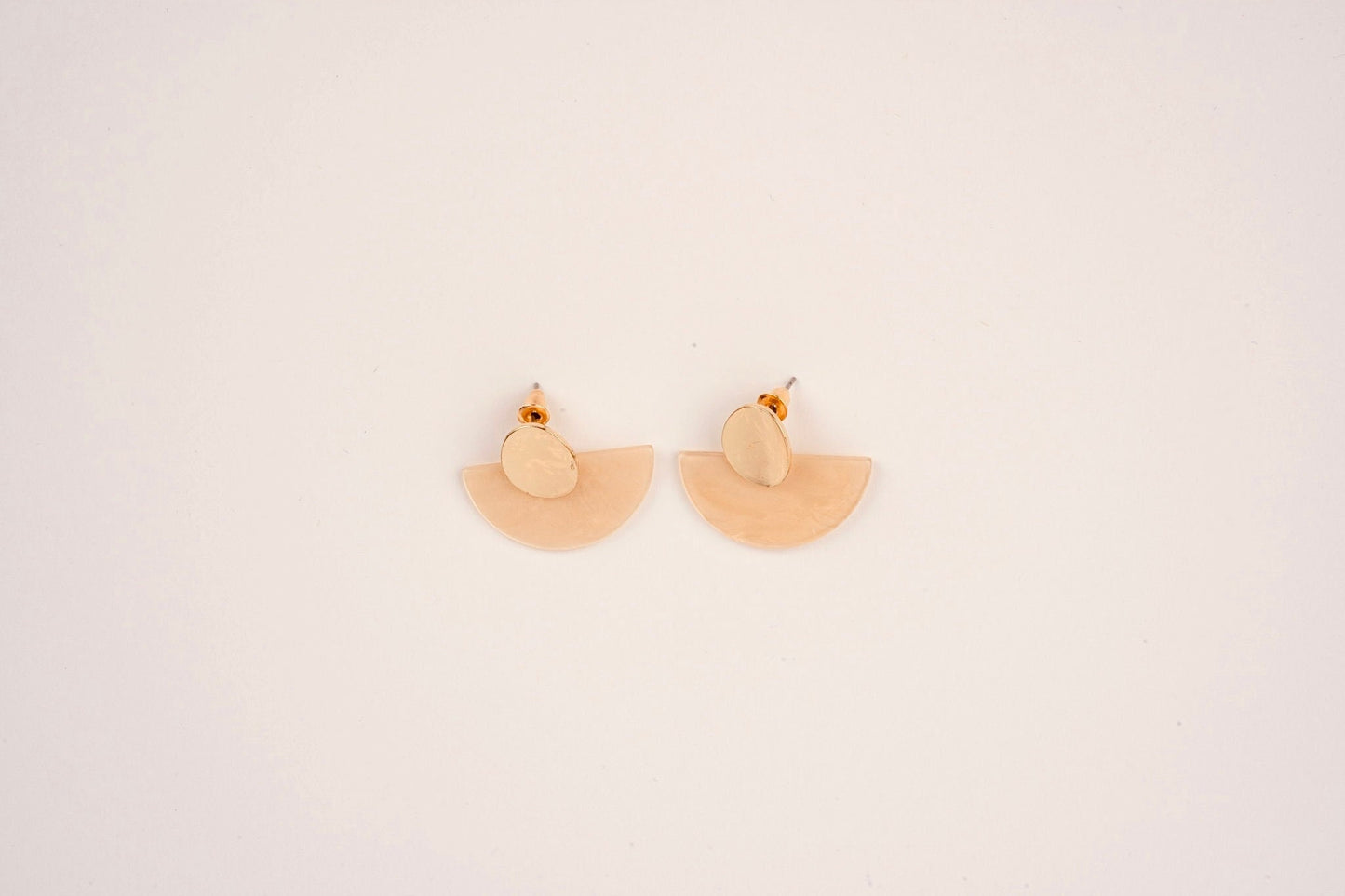 Acrylic Half Moon Earrings