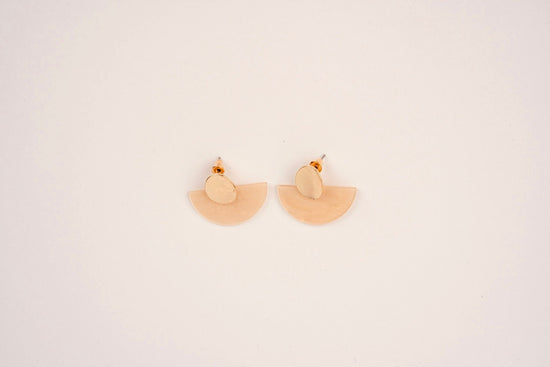 Acrylic Half Moon Earrings