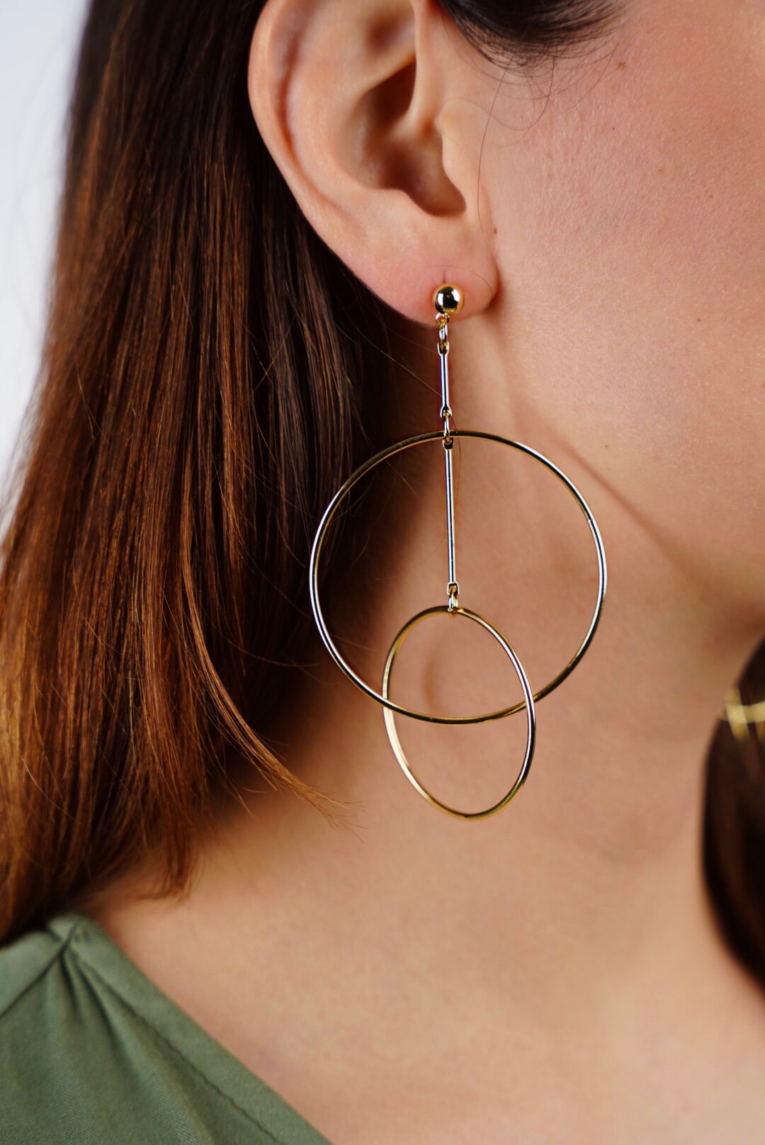 Geometric Hoop Earrings