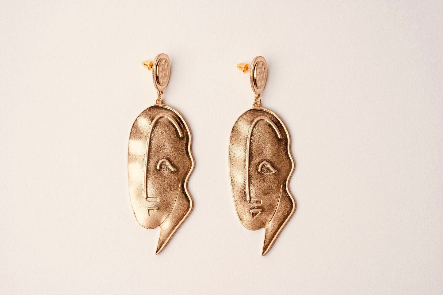 Chunky Abstract Face Statement Earrings