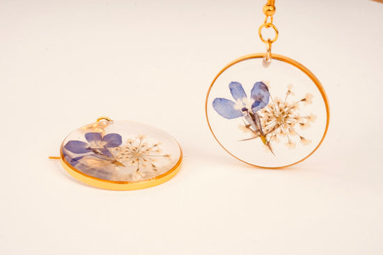 Dried flower Earring