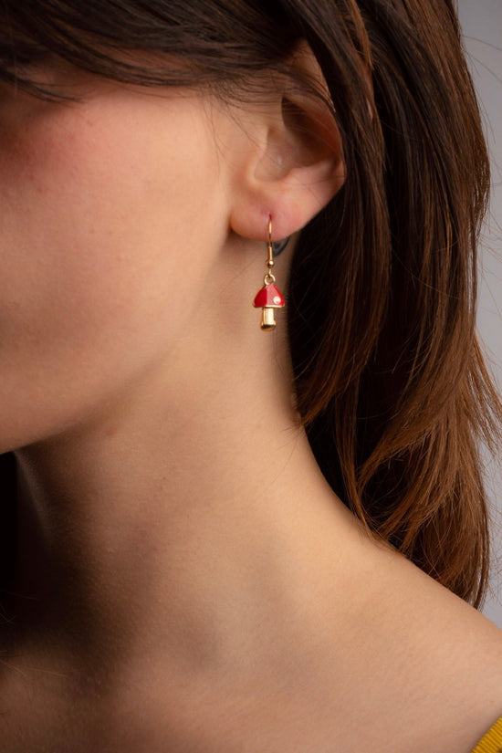 Red Mushroom Earring