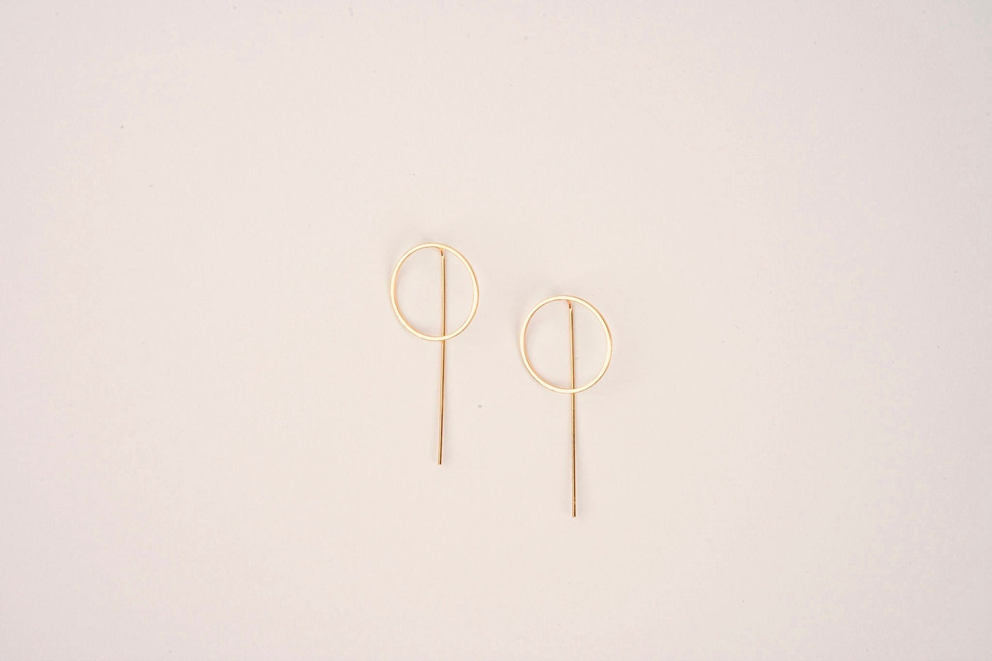 Gold Bar Earrings