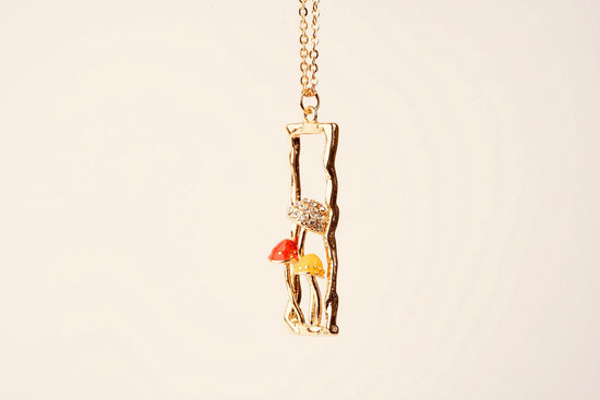 Unique Mushroom Necklace