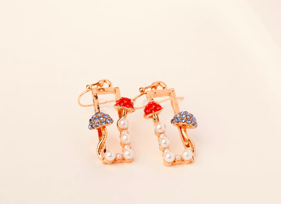 Unique Mushroom Earrings