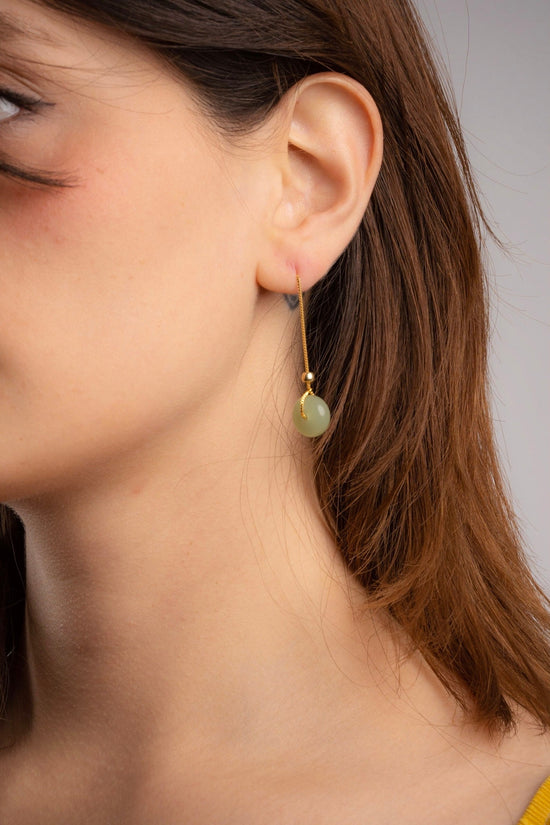 Natural Jade Earrings