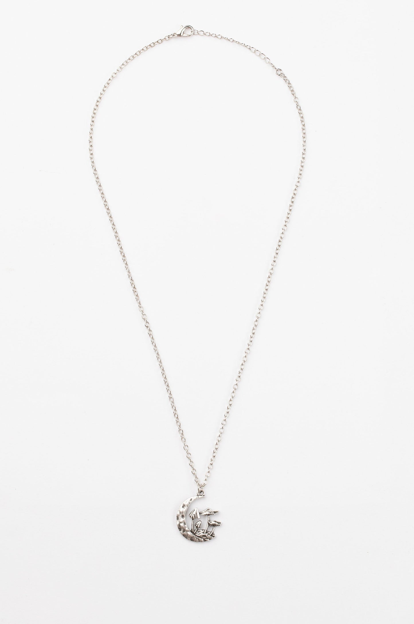 Silver Mushroom Necklace