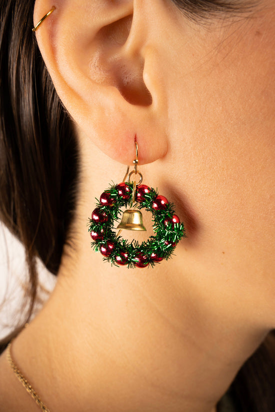 Christmas Wreath Earrings