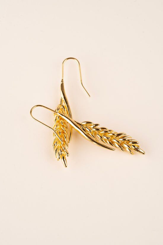 Wheat Geometric Earrings