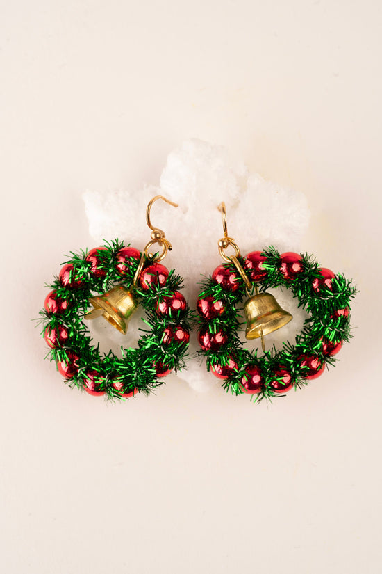 Christmas Wreath Earrings