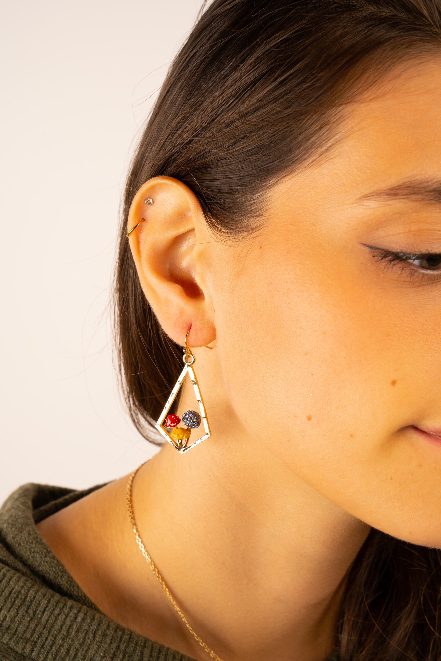 Unique Mushroom Earrings