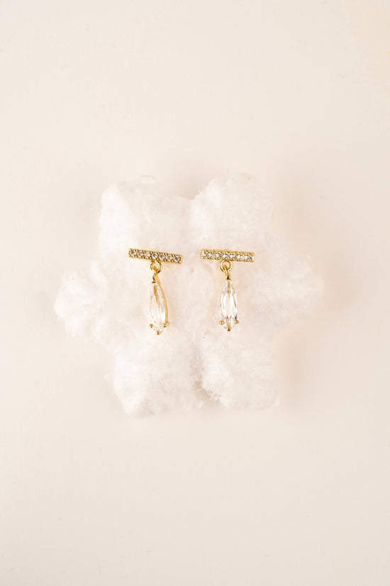 Crystal Bar Earrings