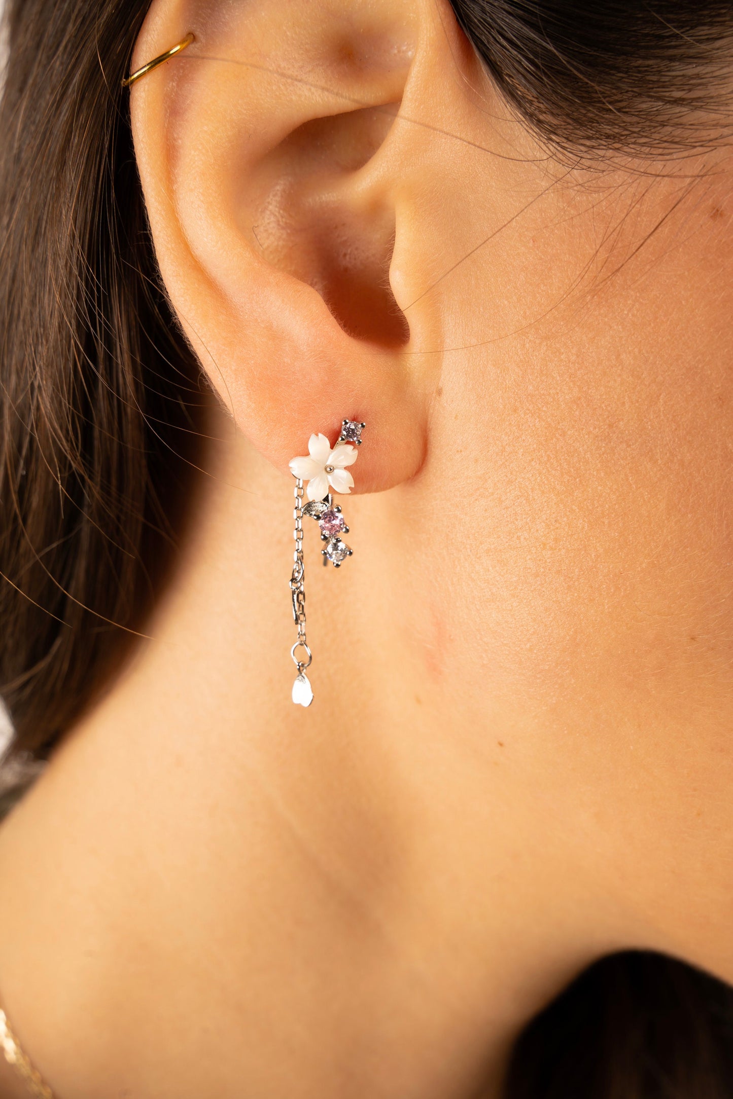 Crystal Flower Earrings