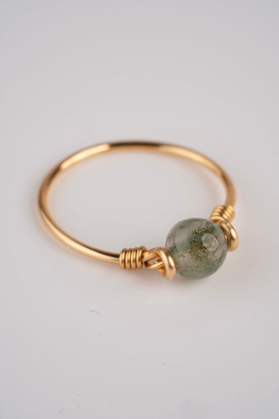 Moss Agate Ring