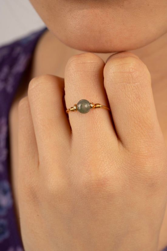 Moss Agate Ring