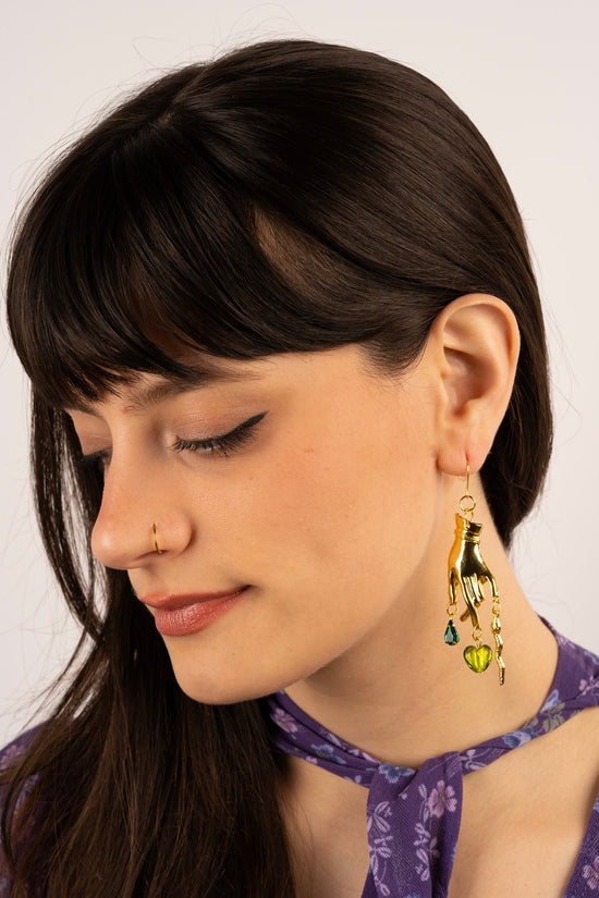 Hand Snake Earrings