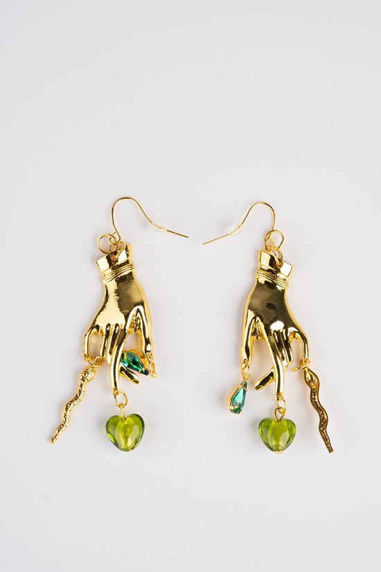 Hand Snake Earrings