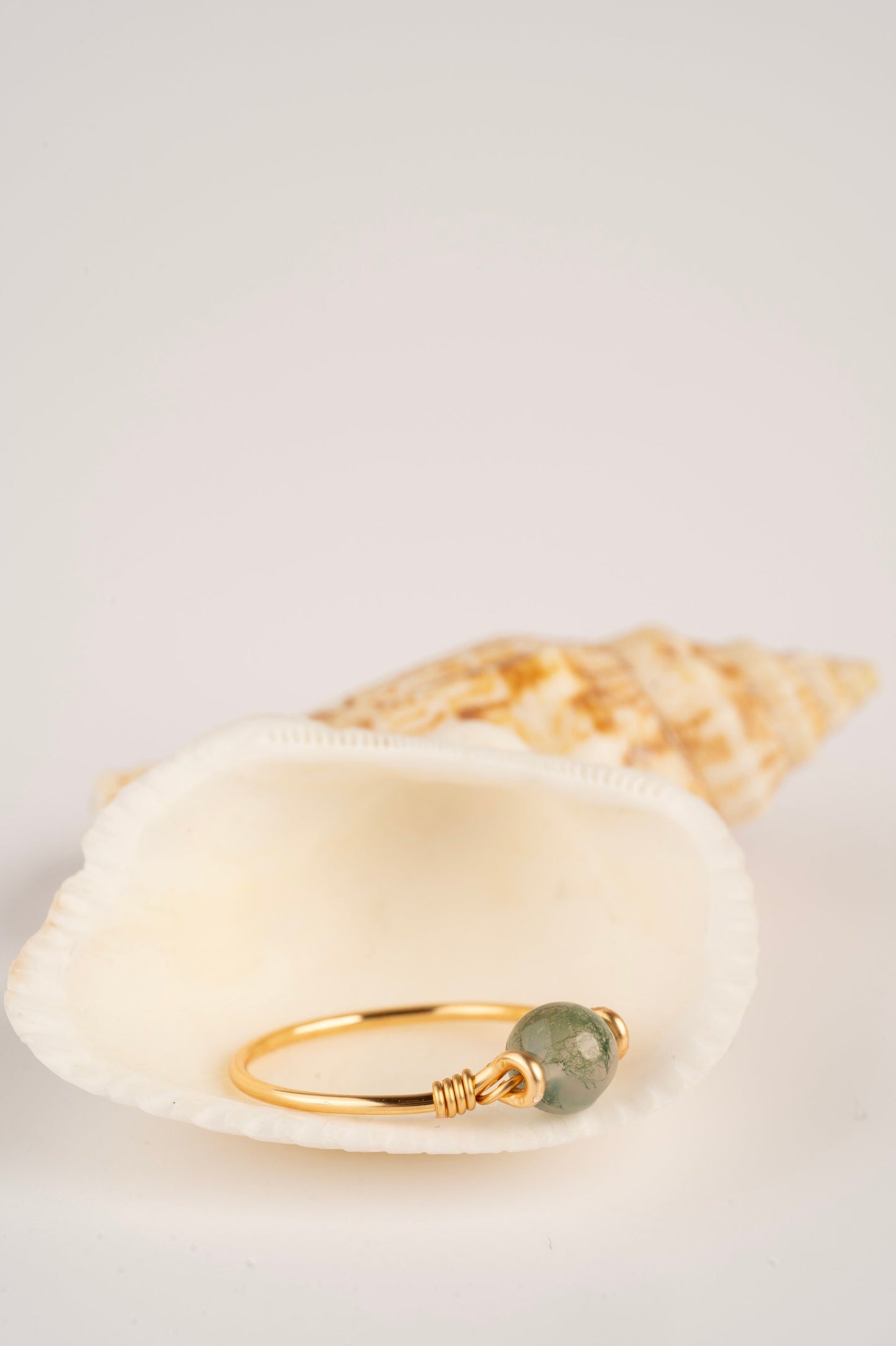 Moss Agate Ring